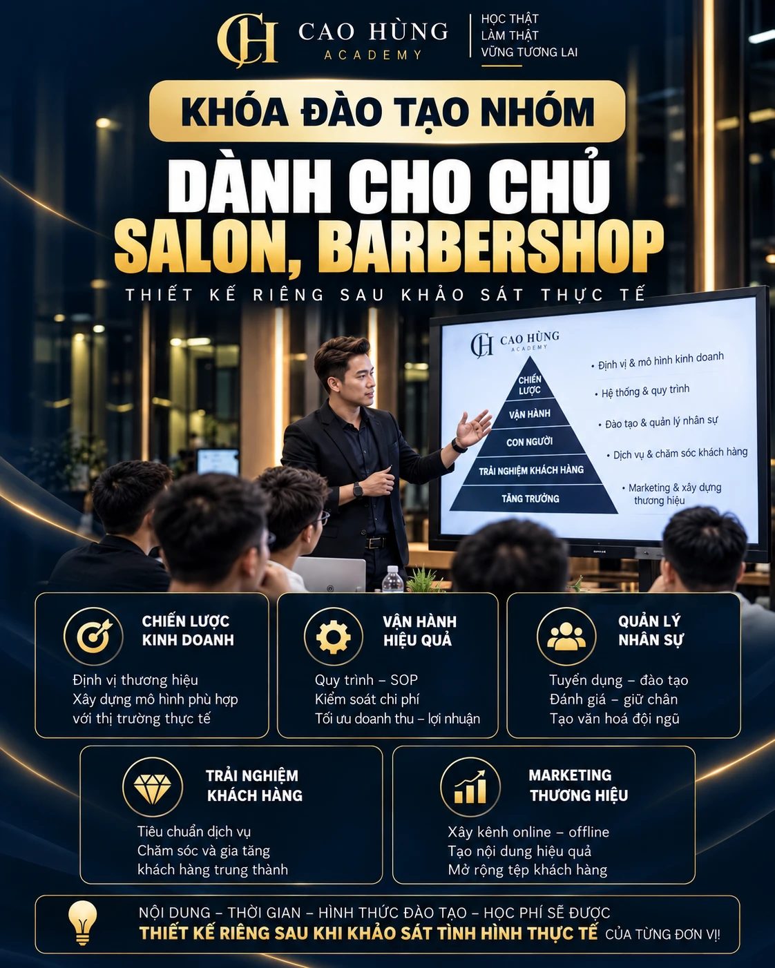 Khoá đào tạo nhóm dành cho chủ salon, barbershop